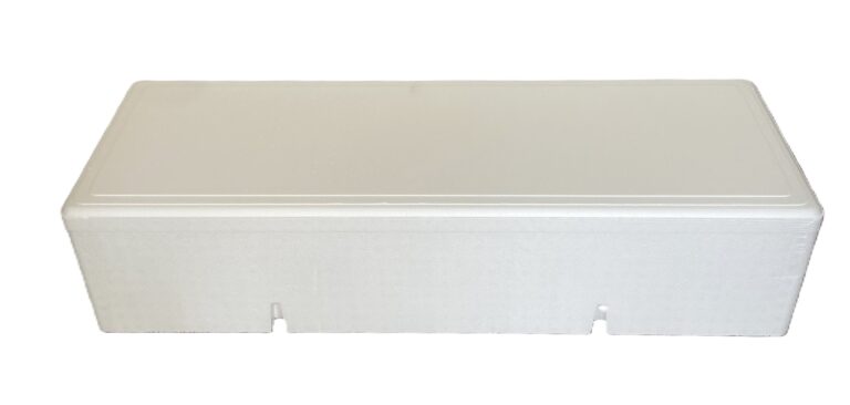 Foto cassetta in polistirolo tonno e palombo