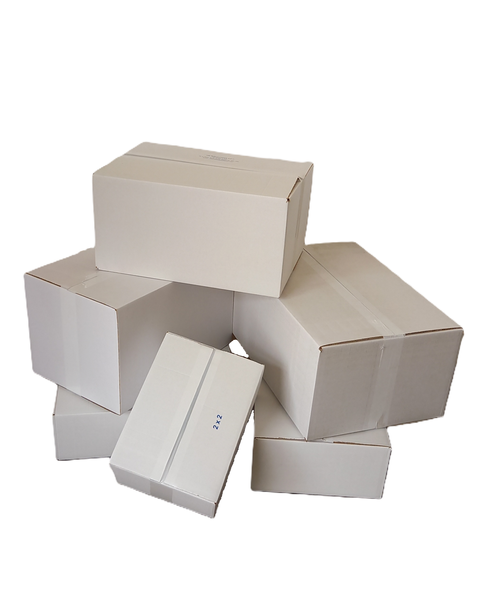 Foto scatole in cartone microtriplo bianco